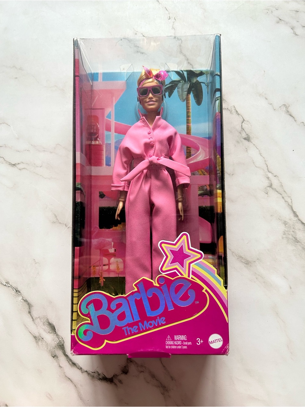 Barbie The Movie Pink Power Jumpsuit Barbie Doll #HRF29